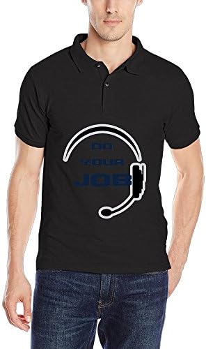 Do Your Job Patriots Earpiece Men's Pique Polo Shirt
