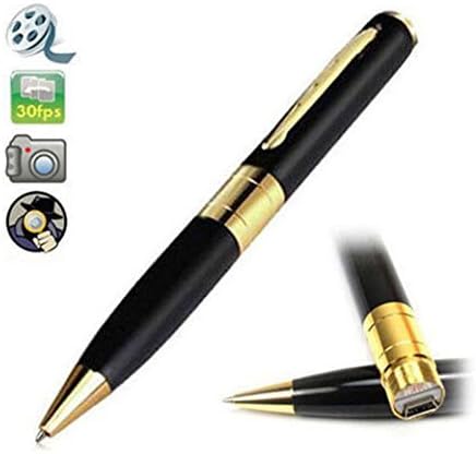 Horen Spy Cameras HD 1280x960 Spy Camera Recording Video Audio Hidden Pen Camera Mini DV Spy USB DV Supports Security Gold