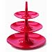 Koziol Design Babell Large Tiered Serving Plate, Red