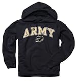 Army Black Knights Youth Black Perennial II Hooded Sweatshirt