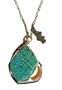 The Twilight Saga: New Moon Merchandise - Brass Necklace (Turquoise Stone Pendant)
