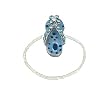 Toe Ring - T46 - Flip Flop Slipper set with Crystals ~ Blue