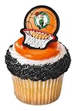 NBA Boston Celtics Cupcake Toppers - 24 Rings - Eligible for Amazon Prime!