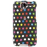 Hard Snap-on Shield With RAINBOW POLKA DOTS Design Faceplate Cover Sleeve C ....
