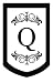 Monogram Regalia Garden Size Flag - Q