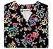 All Products : Natural Uniforms Peace, Love & Caring V-Neck Scrub Top
