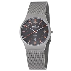 Skagen Herrenarmbanduhr Slimline Titan Stahl 233XLTTMO