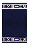 Nejad Rugs navy Nautical Flags 5' x 8' Area Rug