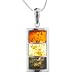 In Collections Damen-Collier Sterling-Silber 925  541A20CP63L660 mit Bernstein