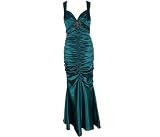 BEAD BROOCH SHIRRED FORMAL for Bridesmaid Formal Prom