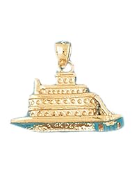 CleverEves 14K Gold Pendant Cruise Ship 6 - Gram(s)