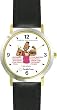 All of THE 7 HABITS #2 - Black Youth (Spanish Text) - DELUXE TWO-TONE WATCH from THE 7 HABITS - WATCH COLLECTION BY WATCHBUDDY&reg; - Arabic Numbers - Black Leather Strap-Size-Women's Size-Small