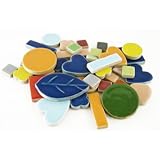 Jennifer's Mosaics 1-Pound Deco Ceramic Mosaic Tile, Assorted Colors