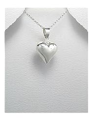 Heart Pendant Necklace In 92.5 Sterling Silver
