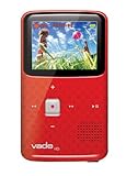 Creative Labs Vado VF0624-RD HD Pocket Video Camcorder 3rd Generation, 120 Minutes (Red) - NEWEST MO