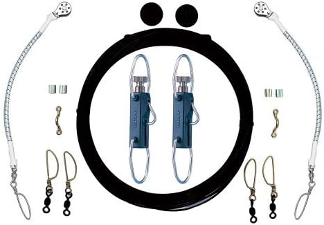 Rupp Single Rigging Kit w/Klickers - Black Mono 160' Lines by Rupp Marine