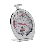 Rubbermaid Commercial FGR80DC Stainless Steel Refrigerator/Freezer Monitoring Thermometer, -20 to 80 Degrees
