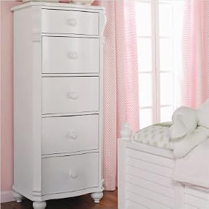 Bailey Five Drawer Lingerie Chest in True White