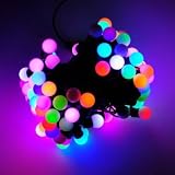 from brightlightz LED CONNECTABLE FAIRY STRING TWINKLE LIGHTS RGB COLOUR CHANGING ** FULLY WATERPROOF SEALED ON DARK HEAVY DUTY CABLE - CREATE A BEAUTIFUL EFFECT IDEAL FOR CHRISTMAS TREE LIGHTS, FESTIVE LIGHTS, WEDDINGS, ETC ** Model bl-rgb