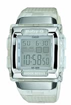 Casio Women's Baby-G Square White Jelly Digital Watch #BG184-7V