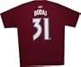 Colorado Avalanche Peter Budaj T Shirt Reebok