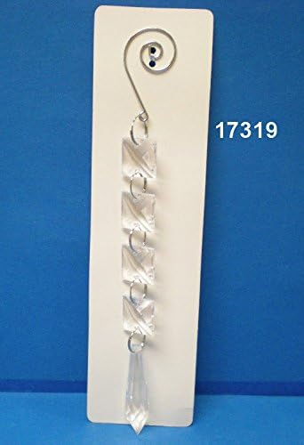 faux cristal drop decoration Set 12 pc 5" acrilic