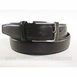 New Mens Brown Leather Classic Dress Belt