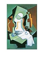Especial Arte Lienzo Bottle and fruit bowl - Juan Gris Multicolor