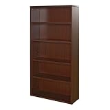 5-Shelf Bookcase,36x12-1/2x72,MY