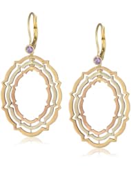 Zaiken Jewelry "Spinning Calligraphy Collection" Spinning Purple Sapphires Drop Earrings