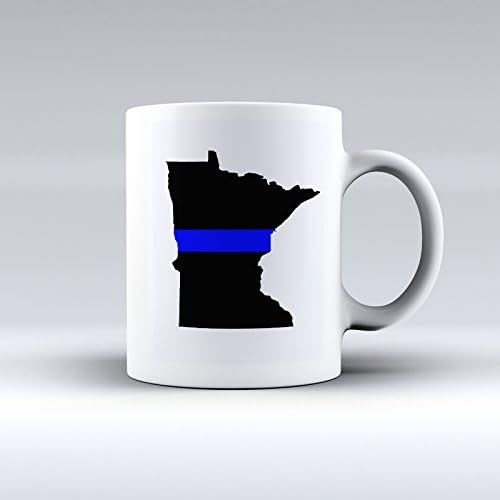 Minnesota Thin Blue Line Mug Police Ceramic Coffee Mug 15OZ