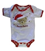 Santa Baby Baby Diaper Shirt ( Size 3-6 Months)