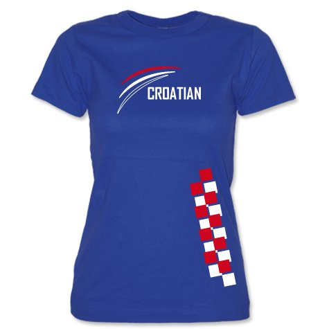 KROATIEN – CROATIA – EM 2012 – Royalblau – WOMEN T-SHIRT by Jayess Gr. M