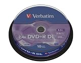 Verbatim 43562 DVD+R 2.4x D/Layer 10pk