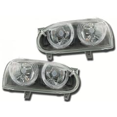 Scheinwerfer Tuning FK Angel Eyes Scheinwerfer 2. WAHL, VW Golf 3 (Typ 1HXO, 1 EXO) Bj. 91-97, schwarz