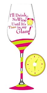 I'll Drink No Wine, Stemware Glass