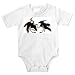 Onesie with fighting, red, birds, purple, mating, dance, colorful