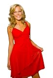 LI'L BLACK DRESS® Evening Cocktail Party Formal DRESS WITH RHINESTONE BROOCH