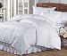 White Duck Down Comforter, King Size, Silver Label by California Feather, 260 Thread Count, 100% Cotton Cambric Cover, 525 Fill Power, 46 ounce Fill Weight, 16 inch Baffled Box, 1.5 in Gusset Construction