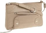 Stone Mountain Rockhill Top Zip Shoulder Bag,Mushroom,one size
