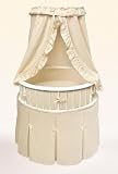 Ecru Waffle Elite Oval Baby Bassinet
