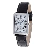Haas & Cie Herren-Armbanduhr Alphios Silber Analog Leder ALH286ZFA