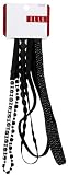 Elle Black Headbands, 4 ct