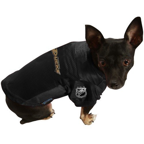 Anaheim Ducks Black Pet Jersey (Small)
