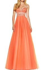 Sweetheart Backless Beaded Charmeuse/Tulle Evening Dress/Prom Dress 