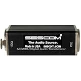 Sescom SES-AES-EBU-1 XLRF to 75 Ohm BNC Female AES/EBU Impedance Transformer, 0.1 to 6MHz Bandwidth