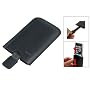TeckNet LUXURY Black Leather Case Pouch for iPhone, iPhone 3G and iPhone 3G S + New iPhone 3G S Screen Protector