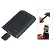 TeckNet LUXURY Black Leather Case Pouch for iPhone, iPhone 3G and iPhone 3G S + New iPhone 3G S Screen Protector
