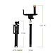 [2015 NEW RELEASE] Selfie Stick Monopod Extendable Pole Wired Button By Trusted Cables - Handheld Self-Portrait Remote Shutter with Adjustable for Apple iPhones & Android Phones No Bluetooth Hassle!