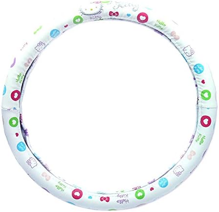 Cute characters Hello Kitty steering wheel cover; Choose from three types; 14.5"(370mm) (C)